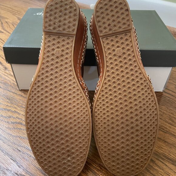 Spring Step Airy Wedge T-Strap Shoes, Medium Brown Leather, EU Size 37 (US 6.5) - Picture 11 of 12